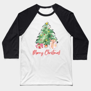 Merry Christmas - Christmas Tree 🎄 Baseball T-Shirt